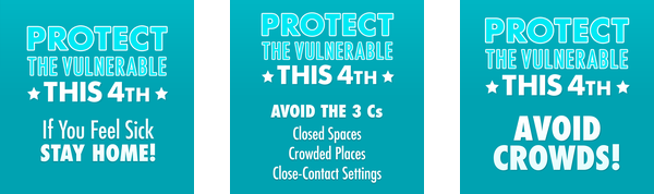 Protect the Vulnerable  information boxes