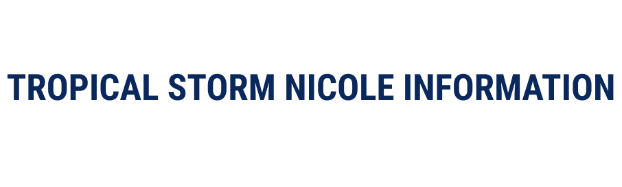 Tropical Storm Nicole Information