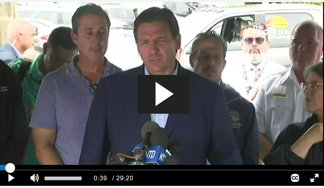 Gov DeSantis video on update for Surfside Building Collapse