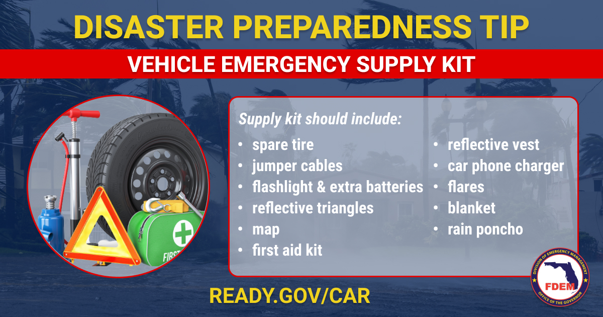 vehicle emergency supply kit information